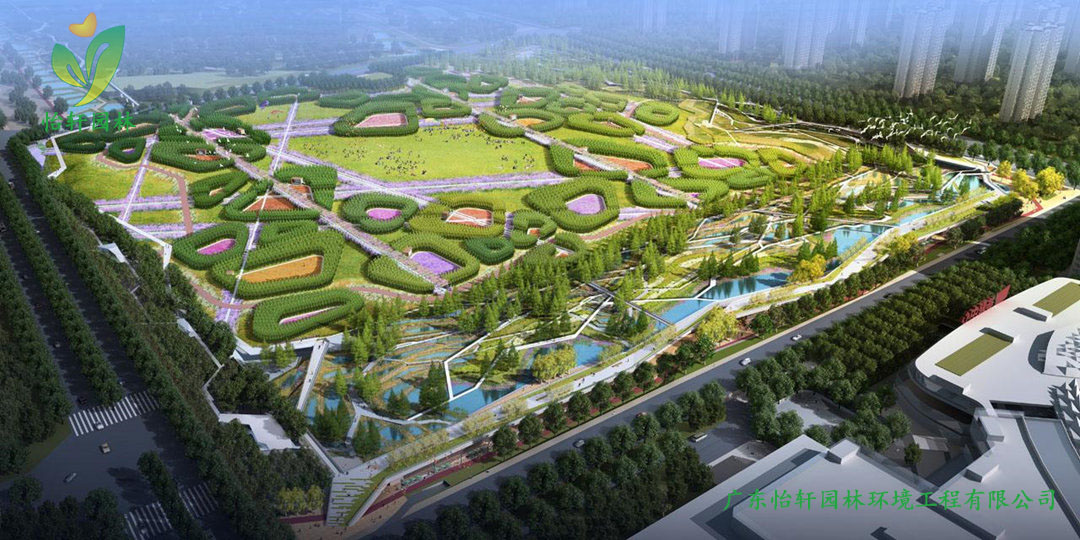 西安皂河生態公園景觀設計改造效果圖