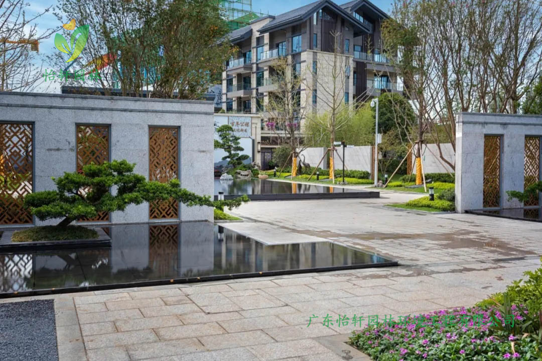 桂林碧桂園?漓江公館小區綠化工程實景圖