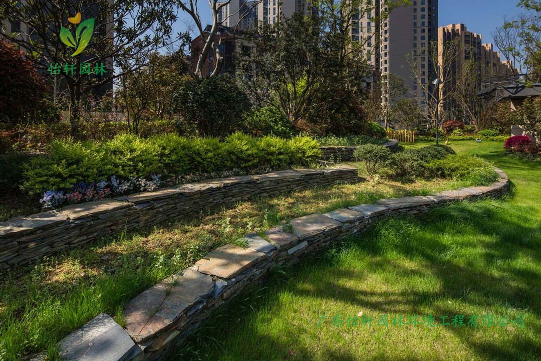 萬科魅力之城小區公園綠化工程實景圖