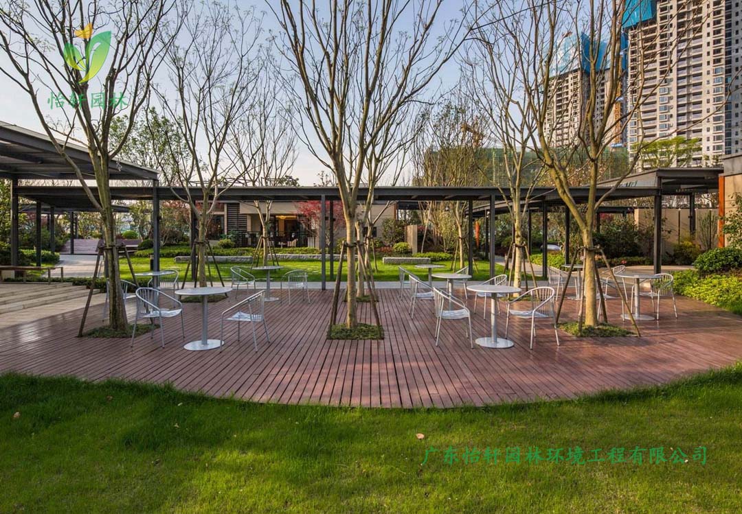 萬科魅力之城小區公園綠化工程實景圖
