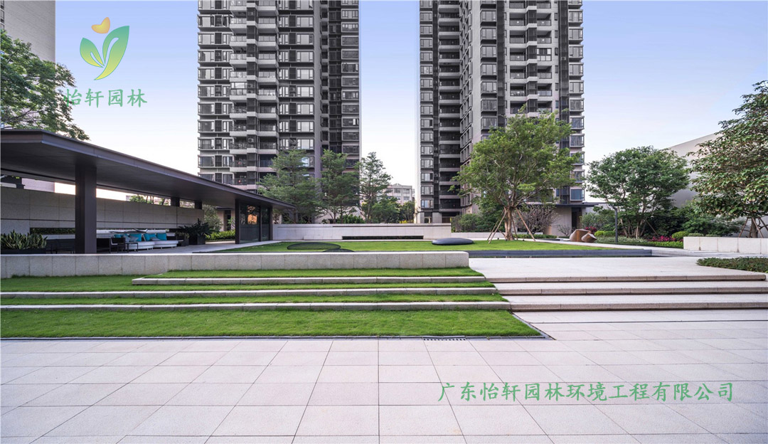 南沙時代·香海彼岸小區綠化景觀設計實景圖